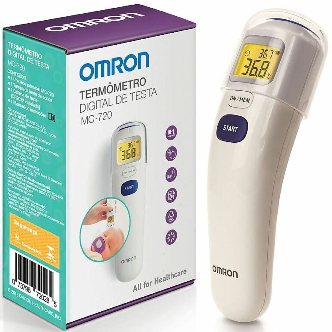 OMRON Thermometer Instruction Manual Model.MC-720  